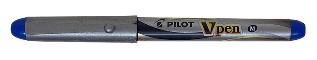 Stylo plume Pilot V-pen Medium argent bleu