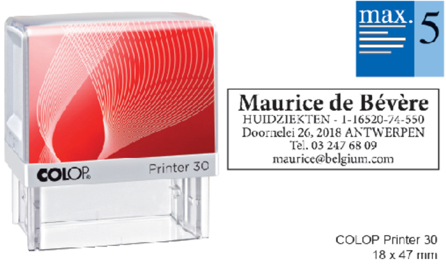 Cachet à Formules Colop Printer 30 personnalisable rouge