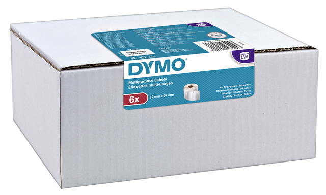 Etiquette Dymo 11354 LabelWriter 32x57mm 6000 pièces