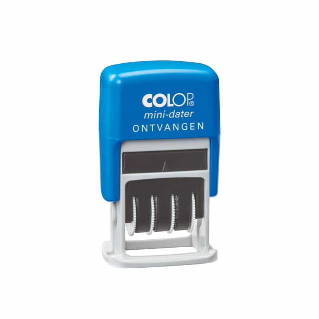 Cachet à Formules+Date Colop Printer Mini S 160/L2 'Ontvangen' bleu