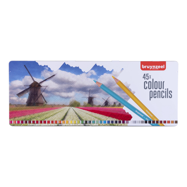 Kleurpotloden Bruynzeel Creatives Holland assorti blik à 45 stuks