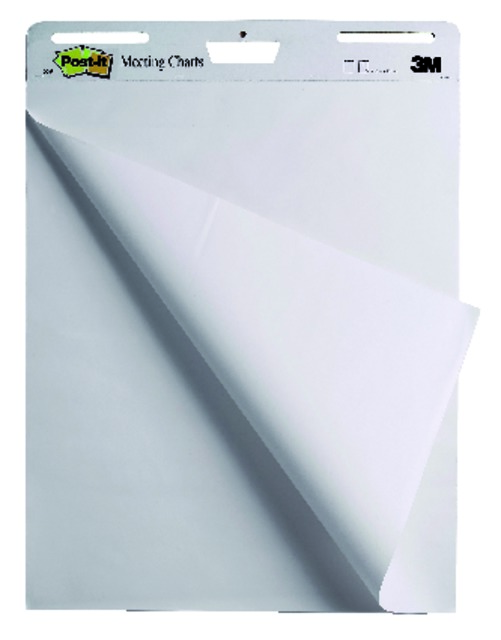 Meeting chart Post-it 559 Super Sticky 63,5x76,2cm blanc 4+2 gratuits