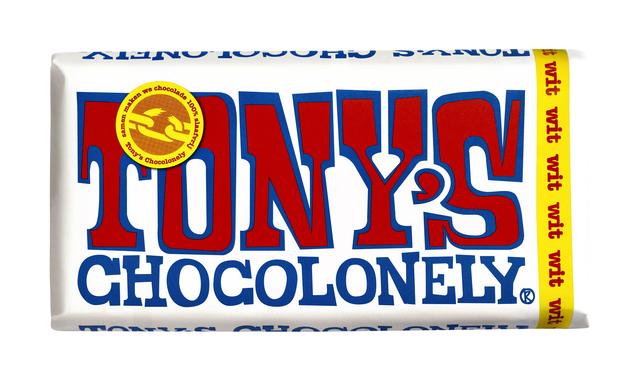 Chocolade Tony's Chocolonely wit reep 180gr