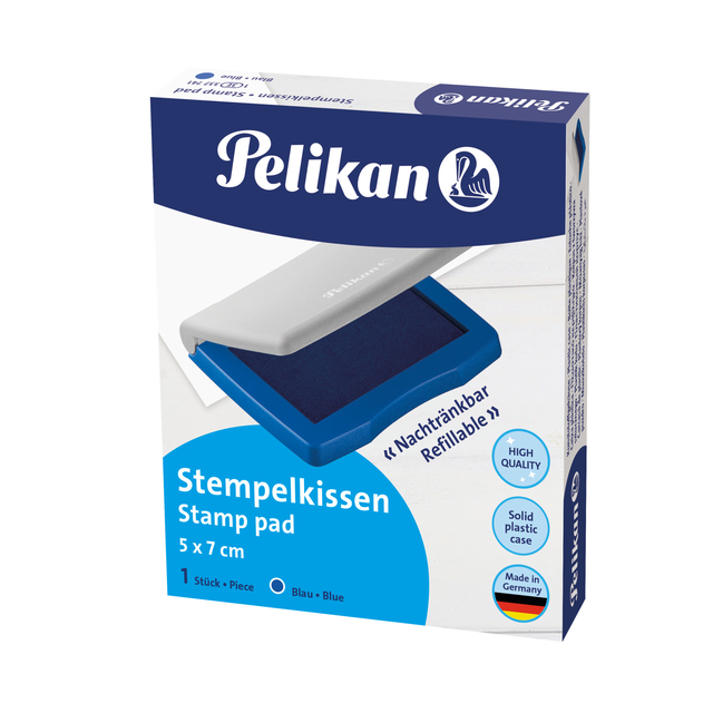 Tampon encreur Pelikan 3E 50x70mm bleu