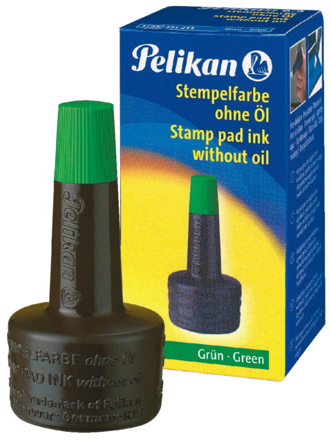 Stempelinkt Pelikan flacon 28ml groen