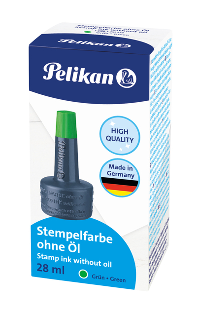 Stempelinkt Pelikan flacon 28ml groen