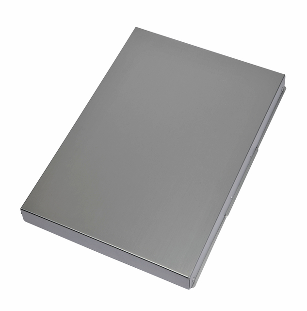 Porte-bloc avec coffret MAULassist A4 ouverture latérale aluminium