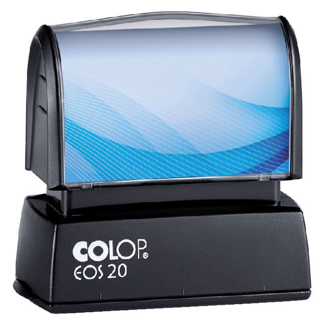 Tampon encreur Colop EOS 20 personnalisable avec plaque noir