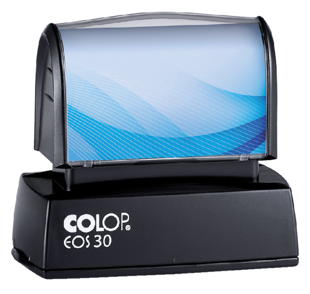 Tampon encreur Colop EOS 30 personnalisable avec plaque noir