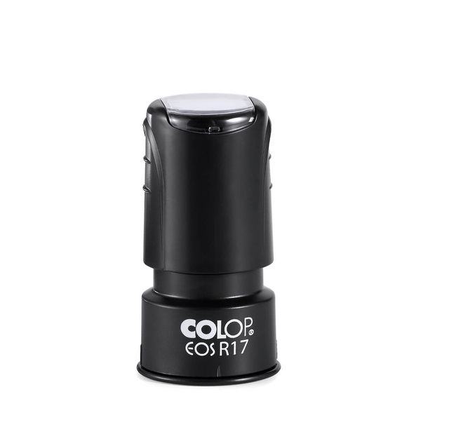 Tekststempel Colop EOS R 17 flashtechnologie met stempelplaat