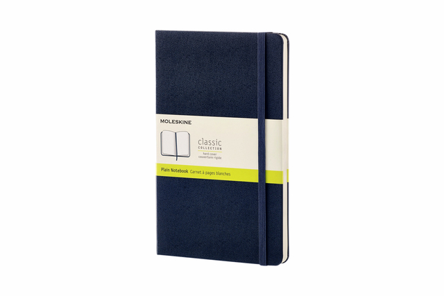 Carnet de notes Moleskine L 130x210mm uni rigide bleu saphir