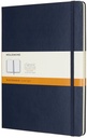 Carnet de notes Moleskine XL 190x250mm ligné bleu saphir