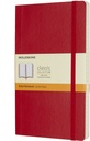 Carnet de notes Moleskine L 130x210mm ligné Soft rouge écarlate