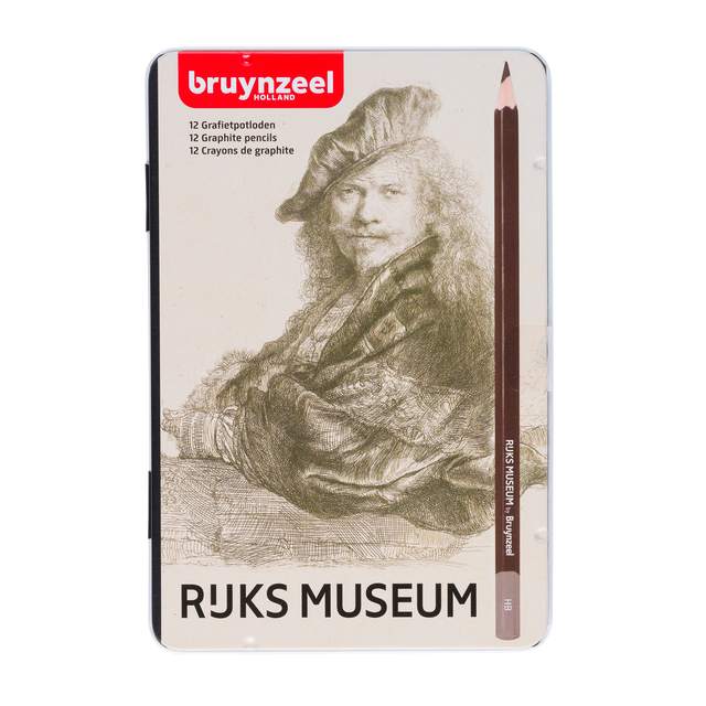 Crayon graphite Rijksmuseum Rembrandt van Rijn set 12 duretés gris
