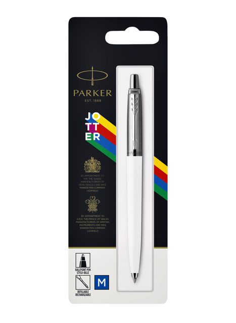 Stylo bille Parker Jotter Original White CT Medium