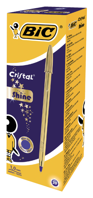 Balpen BIC Cristal medium goud