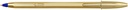 Stylo bille BIC Cristal Gold Medium or boîte 20 pièces