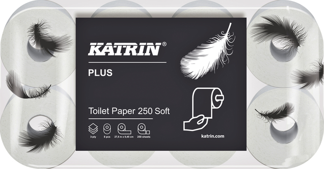 Toiletpapier Katrin 3-laags 250 vel wit 11711