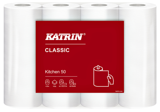 Essuie-tout Katrin Classic 47789 paquet de 4 rouleaux