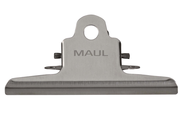 Pince papier MAUL Classic inox 147mm argent