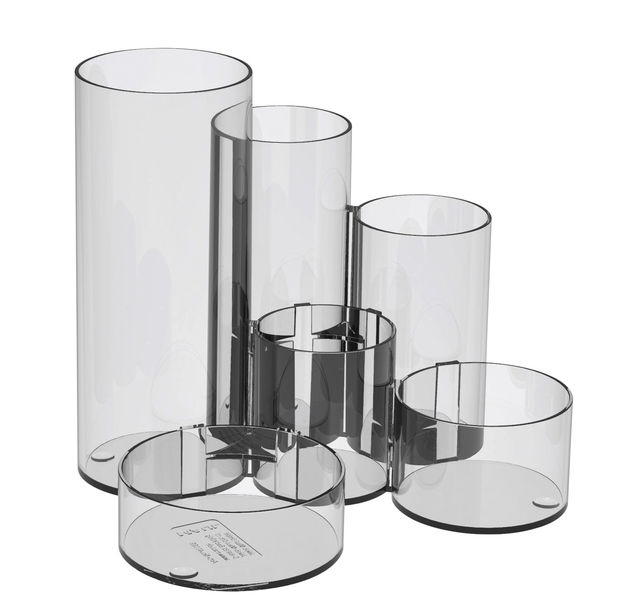 Organiseur MAULtubo 6 compartiments Ø150x125mm transparent