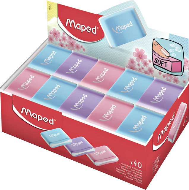 Gomme Maped Essentials Soft pastel assorti