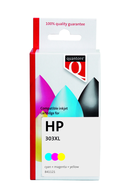 Inktcartridge Quantore alternatief tbv HP T6N03AE 303XL kleur HC