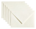 Envelop Papicolor C6 114x162mm anjerwit pak à 6 stuks