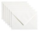 Enveloppe Papicolor C6 114x162mm blanc neige paquet 6 pièces