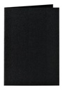 Carte de correspondance Papicolor double 105x148mm noir corbeau 6 pièces