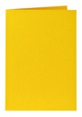 Carte de correspondance Papicolor double 105x148mm jaune bouton d'or 6 pièces