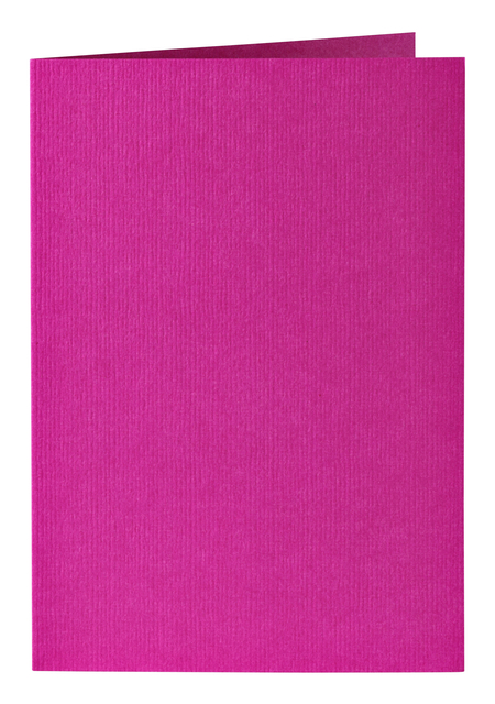 Carte de correspondance Papicolor double 105x148mm rose vif 6 pièces