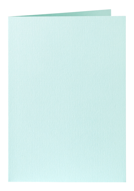 Carte de correspondance Papicolor double 105x148mm vert bleuté 6 pièces
