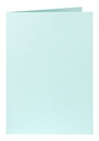 Carte de correspondance Papicolor double 105x148mm vert bleuté 6 pièces