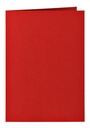 Carte de correspondance Papicolor double 105x148mm rouge 6 pièces