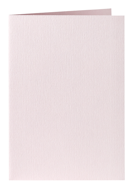 Carte de correspondance Papicolor double 105x148mm rose clair 6 pièces