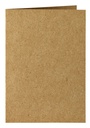 Carte de correspondance Papicolor double 105x148mm brun 6 pièces