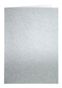 Correspondentiekaart Papicolor dubbel 105x148mm metallic zilver pak à 6 stuks
