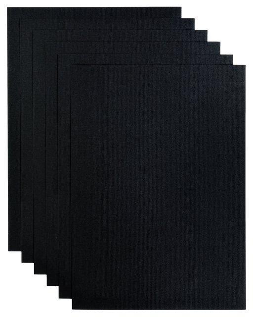 Papier copieur Papicolor A4 200g noir corbeau 6 feuilles