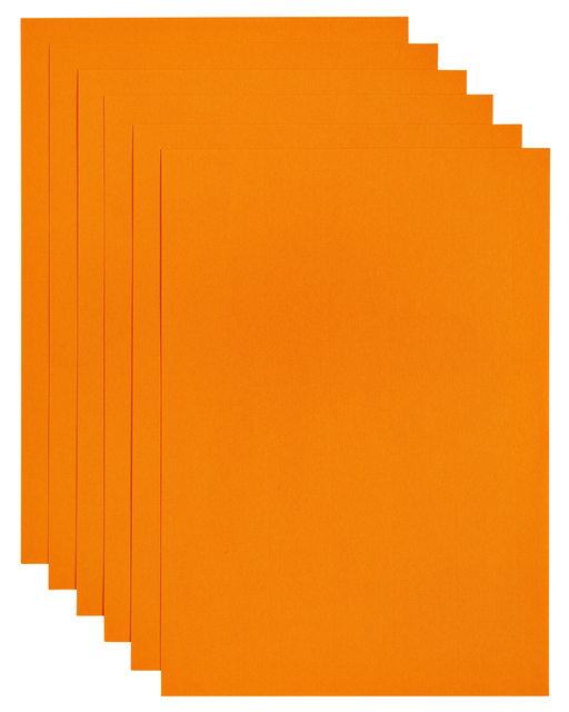 Papier copieur Papicolor A4 200g orange 6 feuilles