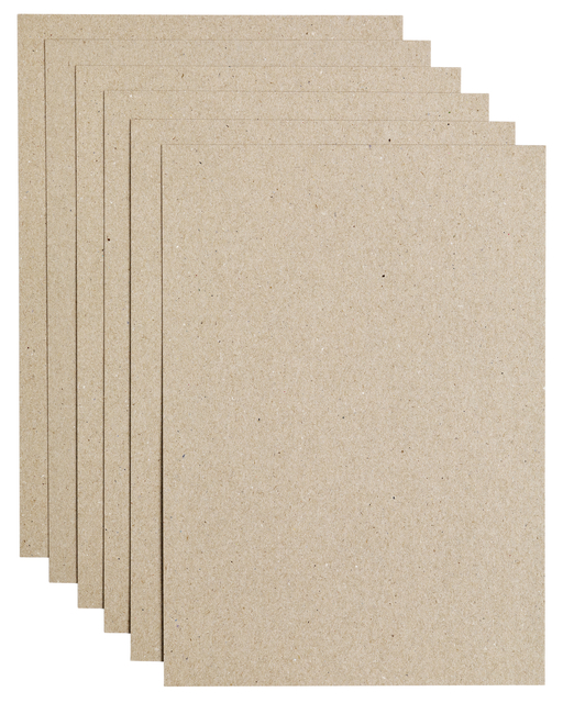 Papier copieur Papicolor A4 220g kraft gris 6 feuilles