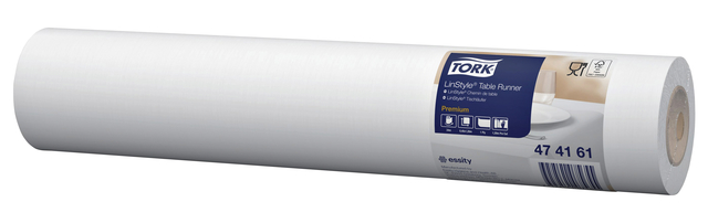 Tafelloper Tork LinStyle® duurzaam 1-laags 120x40cm wit 474161 20 stuks