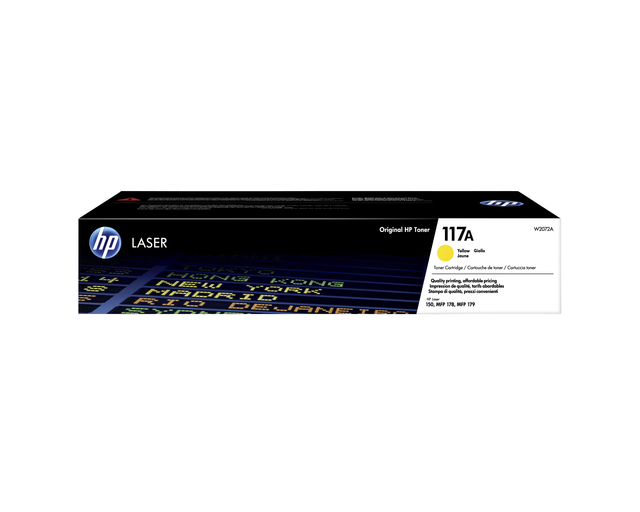 Cartouche toner HP W2072A 117A jaune