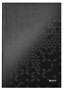 Cahier Leitz WOW A4 160 feuilles 90g ligné noir