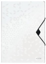 Chemise à élastique Leitz WOW A4 3 rabats PP blanc