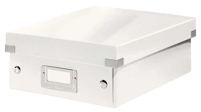 Boîte à compartiments Leitz Click & Store WOW carton recyclé 220x100x282mm blanc