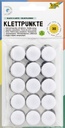 Pastille auto-agrippante Folia 2cm 15x blanc 15x noir