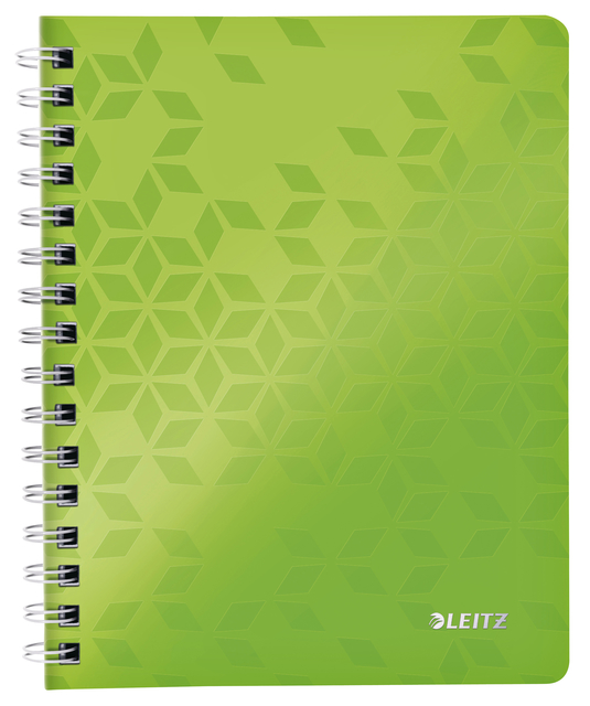 Cahier de notes Leitz WOW A5 ligné spirale PP vert