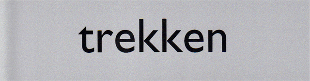 Plaque d''information pictogramme ''Trekken'' 165x44mm