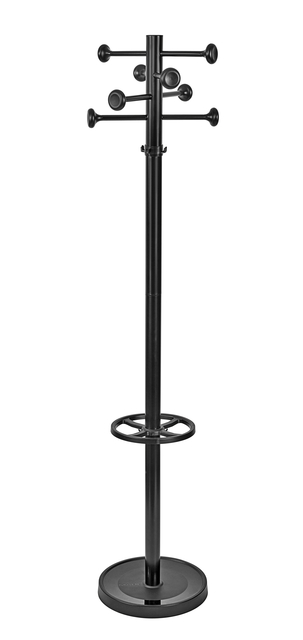 Portemanteau sur pied MAULgrando 175cm 16 crochets noir RAL9004